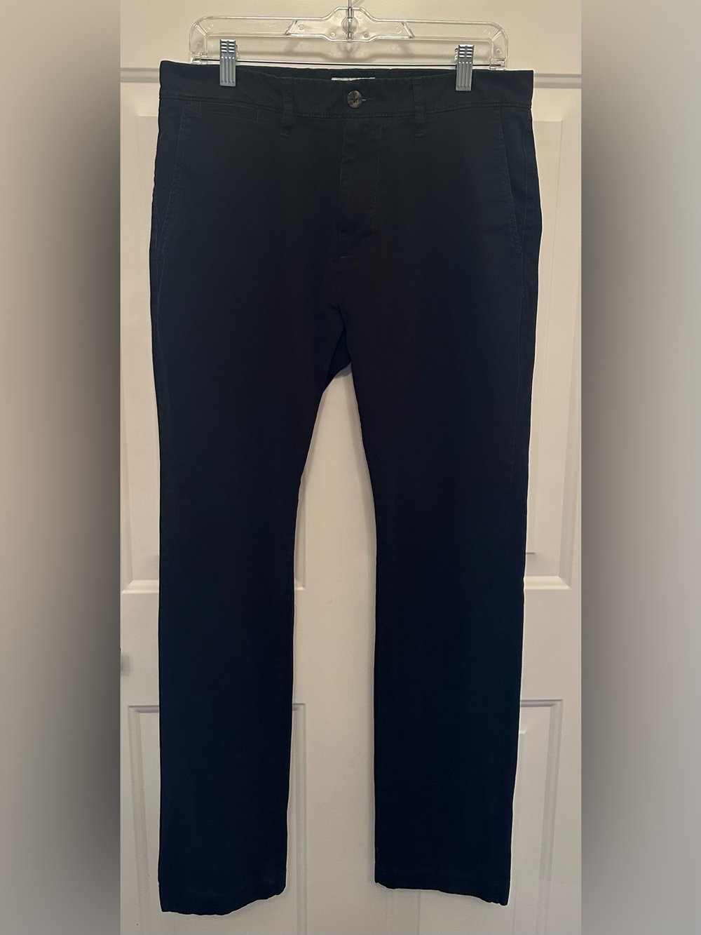 Men’s Black Chino Pants, Size 32x32 Slim Fit